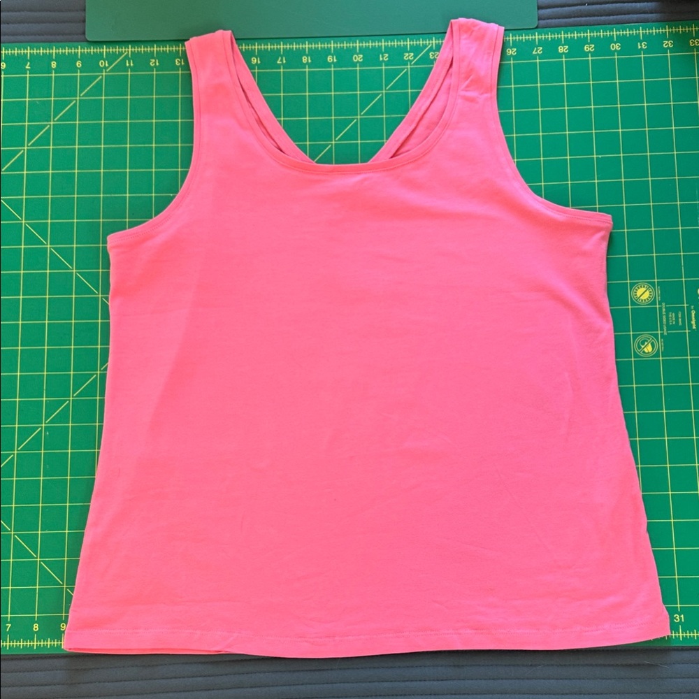 Appleseed's Pink Tank Cotton Knit Top,size PM, reversible! New w/out tags!